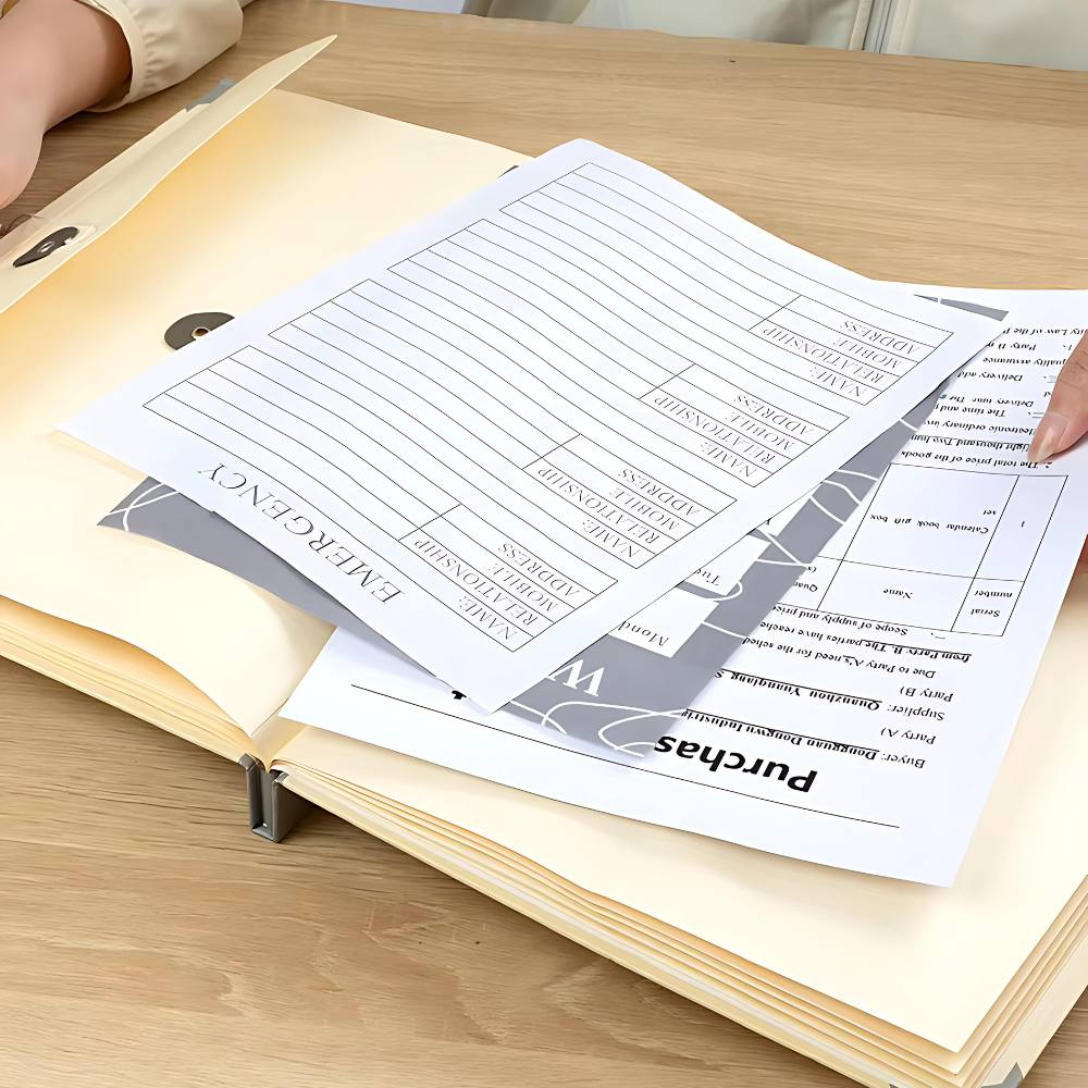 Life Document Organizer | Binder for Important Documents