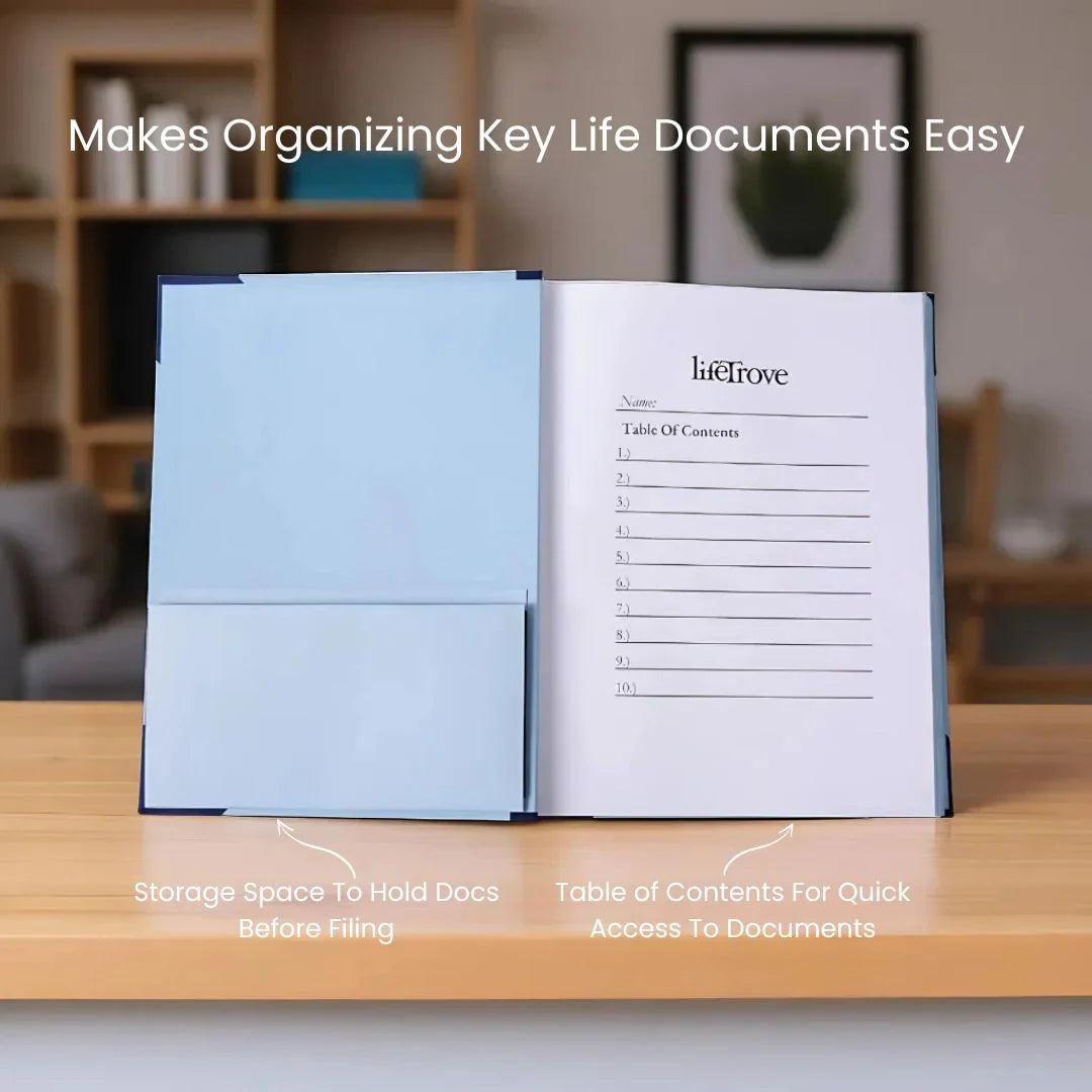 Life Document Organizer | Binder for Important Documents